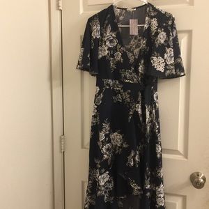 Floral High Low Dress